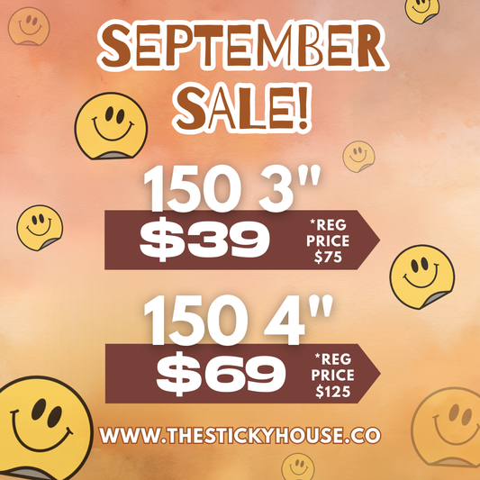 Sept Sale on 3in & 4in